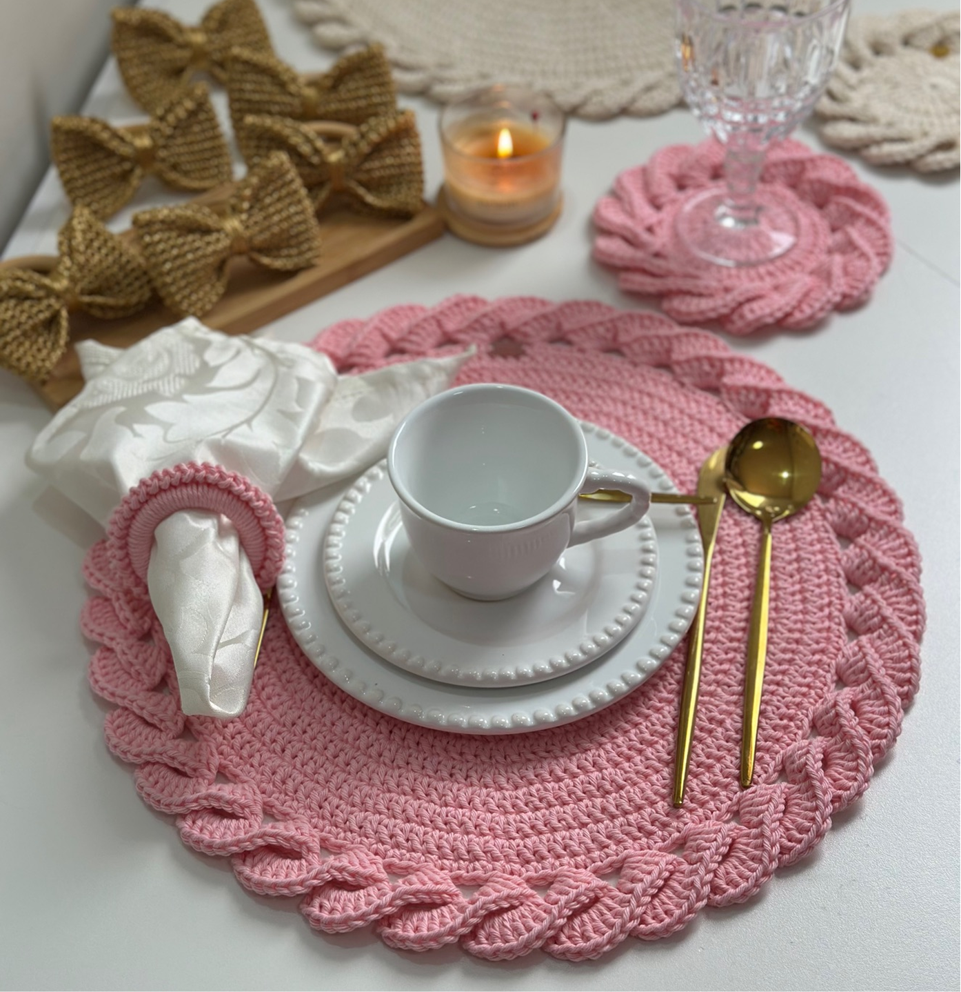 Americano de Crochê – Trança Decorativa