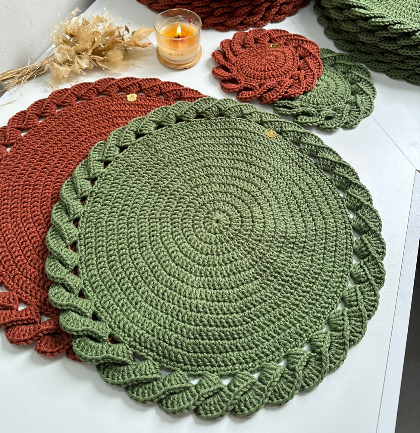 Americano de Crochê – Trança Decorativa