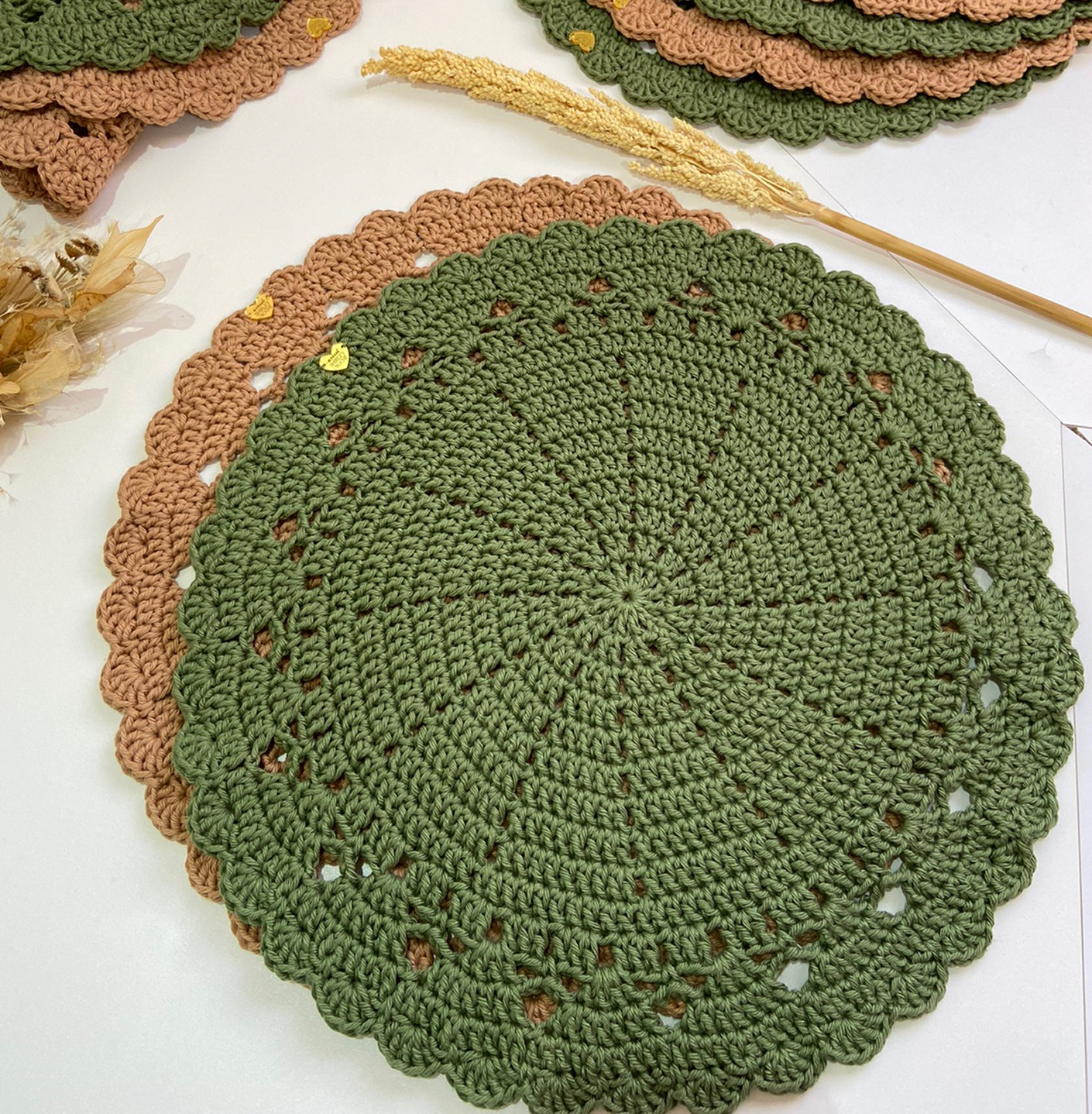 Americano de Crochê – Borda Rendada