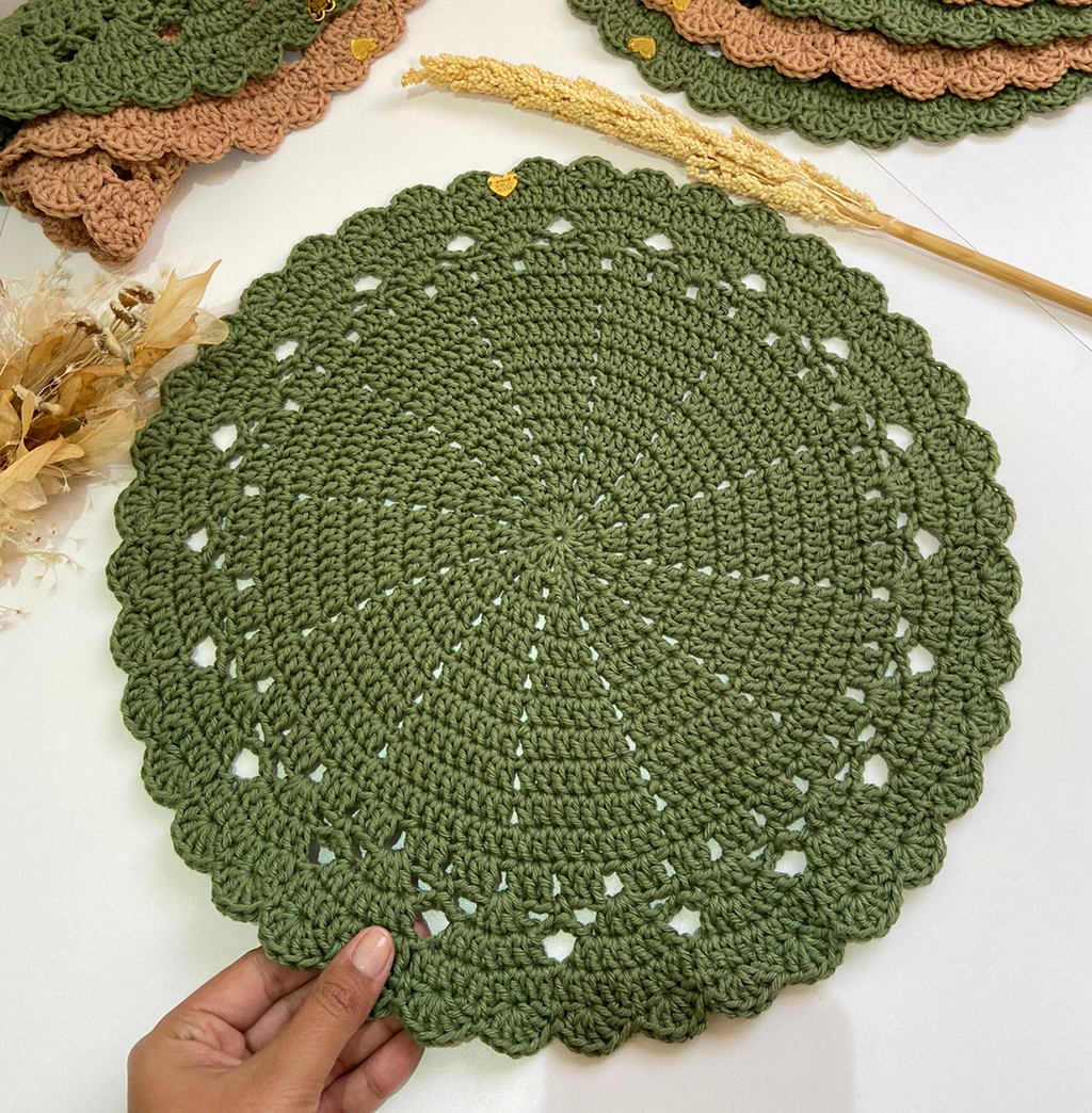 Americano de Crochê – Borda Rendada