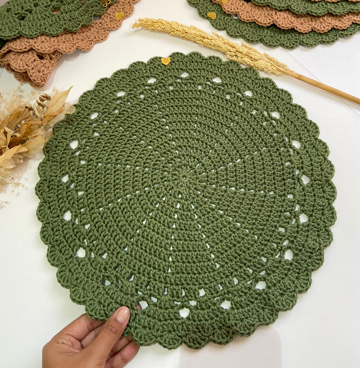 Americano de Crochê – Borda Rendada