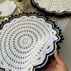 Americano de Crochê – Borda Rendada