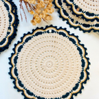 Americano de Crochê – Borda Rendada